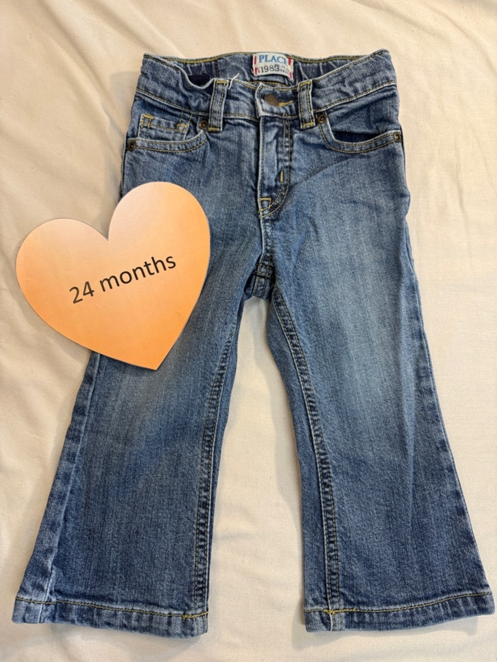 The Children's Place Classic Blue Kids Jeans w/ adjustable waist